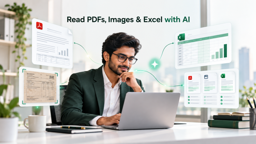 Read PDF Images and Excel with AI